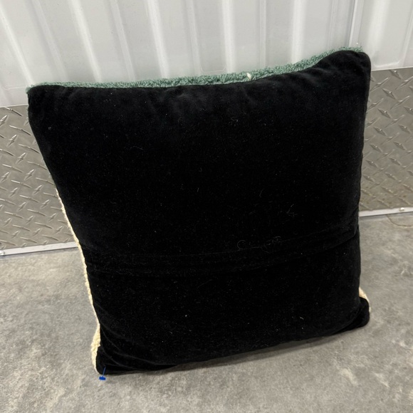 Crate & Barrel snowdog needlepoint dog Christmas tree pillow - Picture 3 of 8